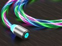 Alogy Kabel 1m Alogy magnetyczny świecący przewód LED Lightning Wielokolorowy