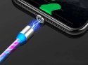 Alogy Kabel 1m Alogy magnetyczny świecący przewód LED Lightning Wielokolorowy