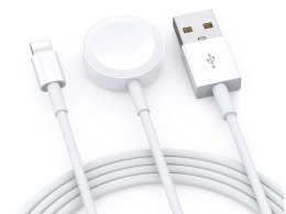 Alogy Ładowarka indukcyjna Qi + Lightning 2w1 Alogy do Apple Watch/ iPhone