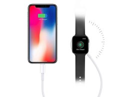 Alogy Ładowarka indukcyjna Qi + Lightning 2w1 Alogy do Apple Watch/ iPhone