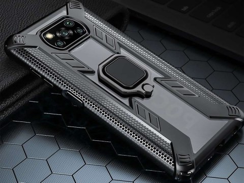 Alogy Pancerne etui Alogy Ring Carbon Holder do Xiaomi Poco X3 NFC Alogy Pancerne etui Alogy Ring Carbon Holder do Xiaomi Poco X3 NFC