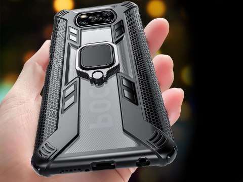 Alogy Pancerne etui Alogy Ring Carbon Holder do Xiaomi Poco X3 NFC Alogy Pancerne etui Alogy Ring Carbon Holder do Xiaomi Poco X3 NFC