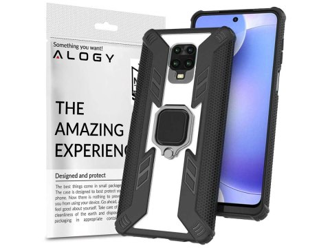 Alogy Pancerne etui Alogy Ring Carbon Holder do Xiaomi Redmi Note 9S/ Pro/ Max Alogy Pancerne etui Alogy Ring Carbon Holder do Xiaomi Redmi Note 9S/ Pro/ Max