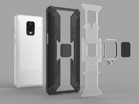 Alogy Pancerne etui Alogy Ring Carbon Holder do Xiaomi Redmi Note 9S/ Pro/ Max Alogy Pancerne etui Alogy Ring Carbon Holder do Xiaomi Redmi Note 9S/ Pro/ Max