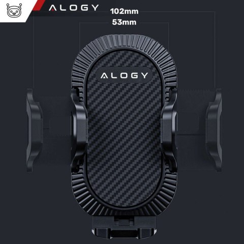 Alogy Uchwyt samochodowy do telefonu do auta 3w1 Alogy na szybę do kratki na deskę rozdzielczą kokpit Czarny Alogy Uchwyt samochodowy do telefonu do auta 3w1 Alogy na szybę do kratki na deskę rozdzielczą kokpit Czarny