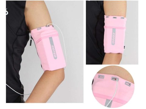 Goteo Etui opaska sportowa Goteo armband na ramię do telefonu L Różowa Goteo Etui opaska sportowa Goteo armband na ramię do telefonu L Różowa