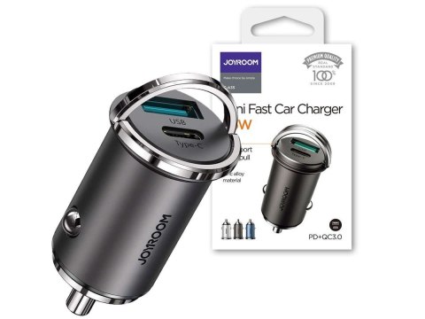 Joyroom Ładowarka samochodowa Joyroom C-A35 USB + Type C PD 45W 5A QC 3.0 Black Joyroom Ładowarka samochodowa Joyroom C-A35 USB + Type C PD 45W 5A QC 3.0 Black