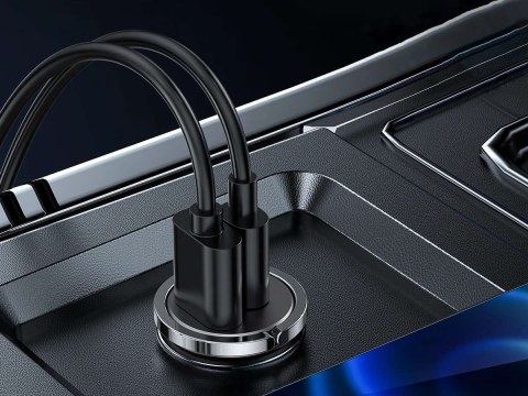 Joyroom Ładowarka samochodowa Joyroom C-A35 USB + Type C PD 45W 5A QC 3.0 Black Joyroom Ładowarka samochodowa Joyroom C-A35 USB + Type C PD 45W 5A QC 3.0 Black