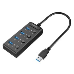 Orico Hub USB 3.0. Orico z włącznikami, 5x USB (czarny)