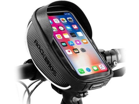 RockBros Etui torba rowerowa sakwa uchwyt do telefonu RockBros 010-4BK Czarne RockBros Etui torba rowerowa sakwa uchwyt do telefonu RockBros 010-4BK Czarne