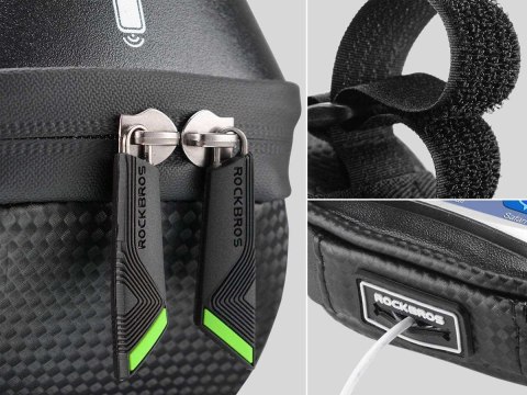 RockBros Etui torba rowerowa sakwa uchwyt do telefonu RockBros 010-4BK Czarne RockBros Etui torba rowerowa sakwa uchwyt do telefonu RockBros 010-4BK Czarne