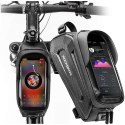 RockBros Etui torba sakwa wodoodporna na rower uchwyt na telefon na ramę RockBros B68 Czarne