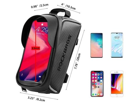 RockBros Etui torba uchwyt rowerowy RockBros 017-1BK sakwa na rower na ramę Czarne RockBros Etui torba uchwyt rowerowy RockBros 017-1BK sakwa na rower na ramę Czarne