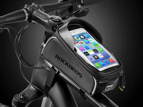 RockBros Etui torba uchwyt rowerowy RockBros 017-1BK sakwa na rower na ramę Czarne RockBros Etui torba uchwyt rowerowy RockBros 017-1BK sakwa na rower na ramę Czarne