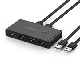UGreen Switch przełącznik box UGreen HUB KVM USB 2x4 USB 2.0