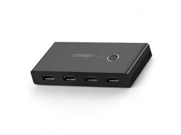 UGreen Switch przełącznik box UGreen HUB KVM USB 2x4 USB 2.0