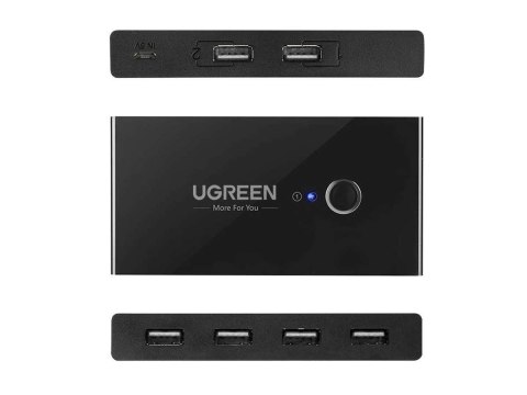UGreen Switch przełącznik box UGreen HUB KVM USB 2x4 USB 2.0 UGreen Switch przełącznik box UGreen HUB KVM USB 2x4 USB 2.0