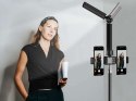 Apexel Składana lampa Apexel APL-FL05 LED statyw z pilotem Czarny