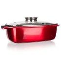 BANQUET BRYTFANNA GRANITOWA 5,7L Z POKRYWĄ BANQUET RED METALLIC