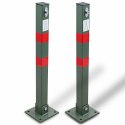 BITUXX® Blokada Parkingowa Pojedyncza Słupek 65cm Składana