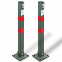 BITUXX® Blokada Parkingowa Pojedyncza Słupek 65cm Składana