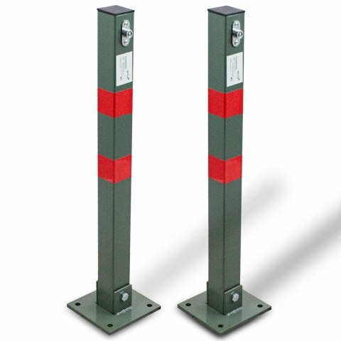 BITUXX® Blokada Parkingowa Pojedyncza Słupek 65cm Składana BITUXX® Blokada Parkingowa Pojedyncza Słupek 65cm Składana