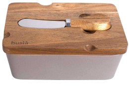 HUSLA CERAMICZNA MASELNICZKA HUSLA HYGGE szara 73971
