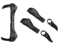 RockBros Chwyty rowerowe Gripy do kierownicy RockBros BT1008B Czarne gumowe rączki z rogami