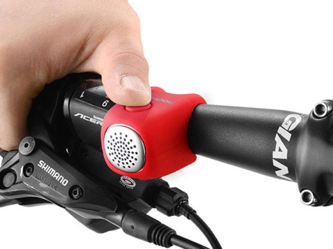 RockBros Dzwonek elektryczny na rower na kierownicę RockBros CB1709 Czerwony RockBros Dzwonek elektryczny na rower na kierownicę RockBros CB1709 Czerwony