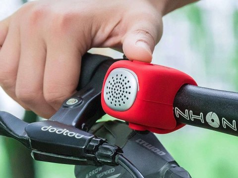 RockBros Dzwonek elektryczny na rower na kierownicę RockBros CB1709 Czerwony RockBros Dzwonek elektryczny na rower na kierownicę RockBros CB1709 Czerwony