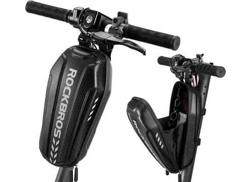 RockBros Etui wodoodporne sakwa na hulajnogę uchwyt na ramę RockBros B62 Czarne RockBros Etui wodoodporne sakwa na hulajnogę uchwyt na ramę RockBros B62 Czarne