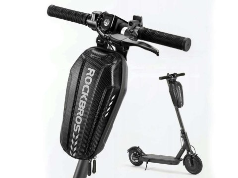 RockBros Etui wodoodporne sakwa na hulajnogę uchwyt na ramę RockBros B62 Czarne RockBros Etui wodoodporne sakwa na hulajnogę uchwyt na ramę RockBros B62 Czarne