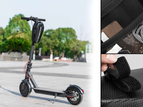 RockBros Etui wodoodporne sakwa na hulajnogę uchwyt na ramę RockBros B62 Czarne RockBros Etui wodoodporne sakwa na hulajnogę uchwyt na ramę RockBros B62 Czarne