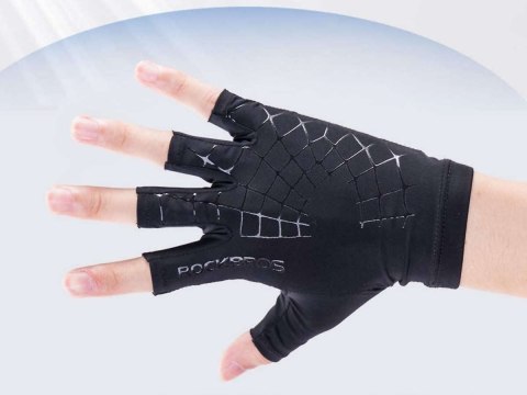 RockBros Rękawiczki rowerowe L unisex RockBros rękawice na rower bez palców oddychające RockBros Rękawiczki rowerowe L unisex RockBros rękawice na rower bez palców oddychające