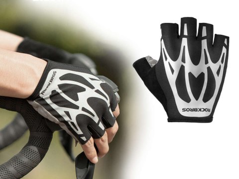 RockBros Rękawiczki rowerowe na rower bez palców XL RockBros S227BK-XL RockBros Rękawiczki rowerowe na rower bez palców XL RockBros S227BK-XL