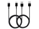 Samsung 2x Oryginalny Kabel USB type C Samsung EP-DG930MBEGWW 1.5m czarny