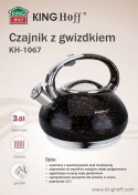 KINGHOFF CZAJNIKZ GWIZDKIEM Z LINII GOLD 3,0L KH-1067