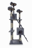 E-hurtownia Drapak dla kota 170 cm jasno szary domek legowisko sizal zabawki stabilny