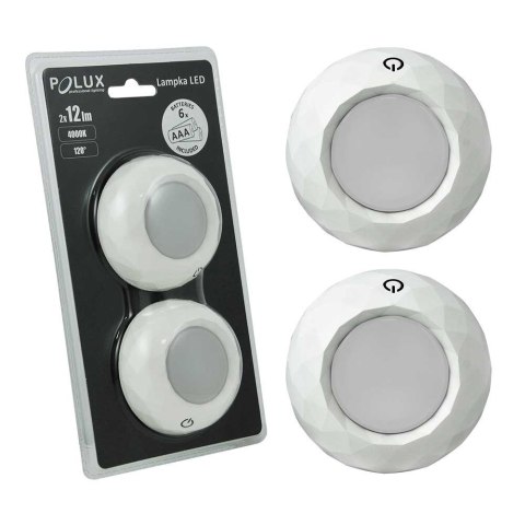 SANICO LAMPKA PODSZAFKOWA LED MEBLOWA x 2 szt. + baterie SANICO LAMPKA PODSZAFKOWA LED MEBLOWA x 2 szt. + baterie