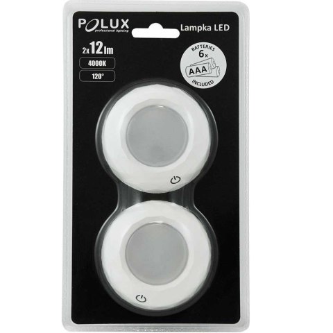 SANICO LAMPKA PODSZAFKOWA LED MEBLOWA x 2 szt. + baterie SANICO LAMPKA PODSZAFKOWA LED MEBLOWA x 2 szt. + baterie