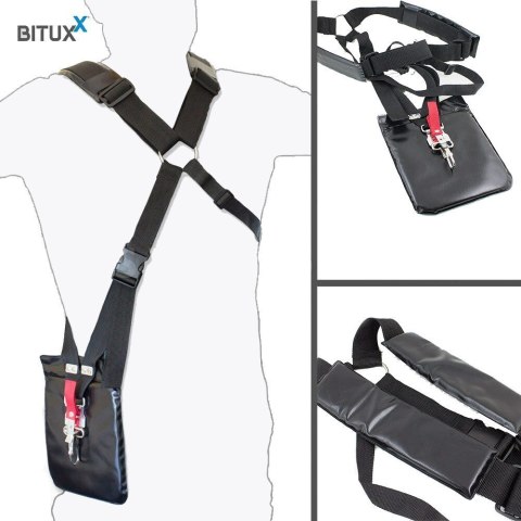 BITUXX® Pas na ramię do kos spalinowych Szelki Pan nośny BITUXX® Pas na ramię do kos spalinowych Szelki Pan nośny