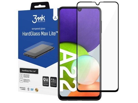 3mk 3mk Szkło hartowane HardGlass Max Lite do Samsung Galaxy A22 4G Black 3mk 3mk Szkło hartowane HardGlass Max Lite do Samsung Galaxy A22 4G Black
