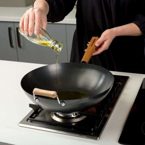 NAVA PATELNIA WOK STALOWY KANTOŃSKI CHIŃSKI 35cm NAVA PATELNIA WOK STALOWY KANTOŃSKI CHIŃSKI 35cm