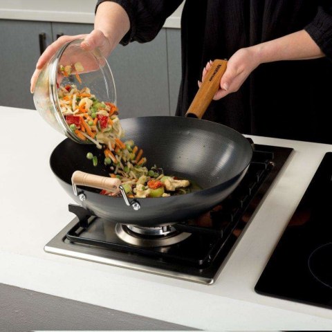 NAVA PATELNIA WOK STALOWY KANTOŃSKI CHIŃSKI 35cm NAVA PATELNIA WOK STALOWY KANTOŃSKI CHIŃSKI 35cm