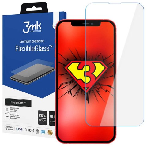 3mk 3mk Szkło hybrydowe ochronne Flexible Glass 7H do Apple iPhone 13 / 13 Pro / 14 / 16e 3mk 3mk Szkło hybrydowe ochronne Flexible Glass 7H do Apple iPhone 13 / 13 Pro / 14 / 16e