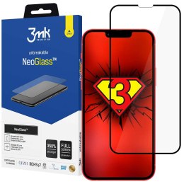 3mk Szkło niepękające 3mk NeoGlass 8H do Apple iPhone 13/ 13 Pro/ 14/ 16e Black