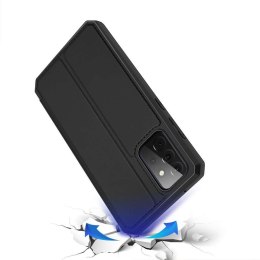 Dux Ducis Etui ochronne z klapką Dux Ducis Skin X skórzane do Samsung Galaxy A72 4G Czarne