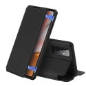 Dux Ducis Etui ochronne z klapką Dux Ducis Skin X skórzane do Samsung Galaxy A72 4G Czarne