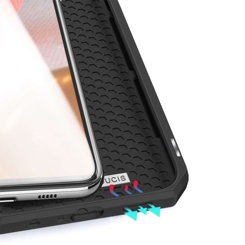 Dux Ducis Etui ochronne z klapką Dux Ducis Skin X skórzane do Samsung Galaxy A72 4G Czarne Dux Ducis Etui ochronne z klapką Dux Ducis Skin X skórzane do Samsung Galaxy A72 4G Czarne