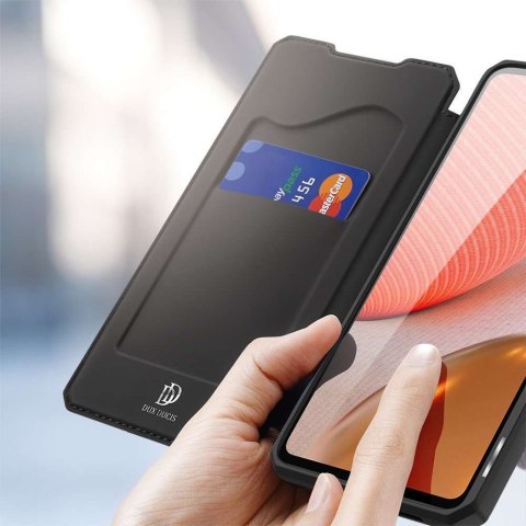 Dux Ducis Etui ochronne z klapką Dux Ducis Skin X skórzane do Samsung Galaxy A72 4G Czarne Dux Ducis Etui ochronne z klapką Dux Ducis Skin X skórzane do Samsung Galaxy A72 4G Czarne